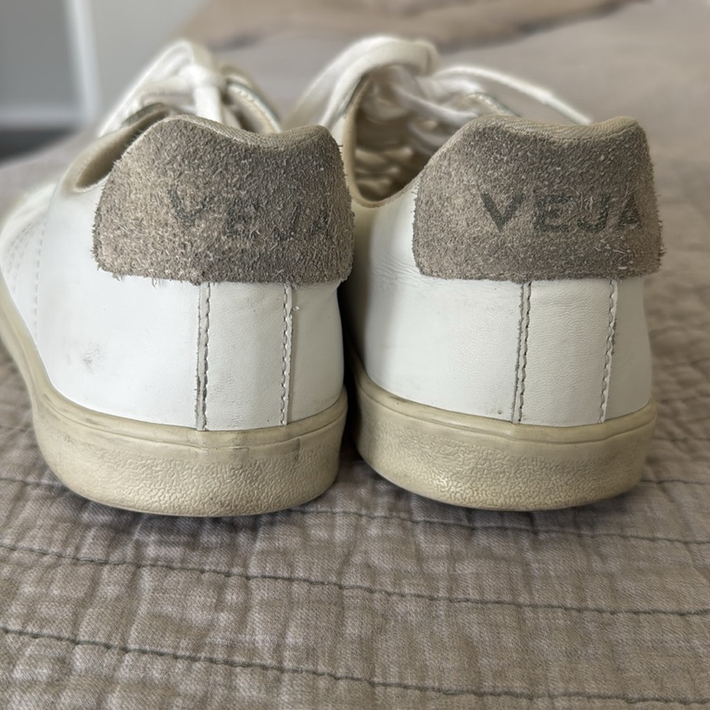 Veja Esplar White Leather Sneakers women size 38/7 - Picture 5 of 5
